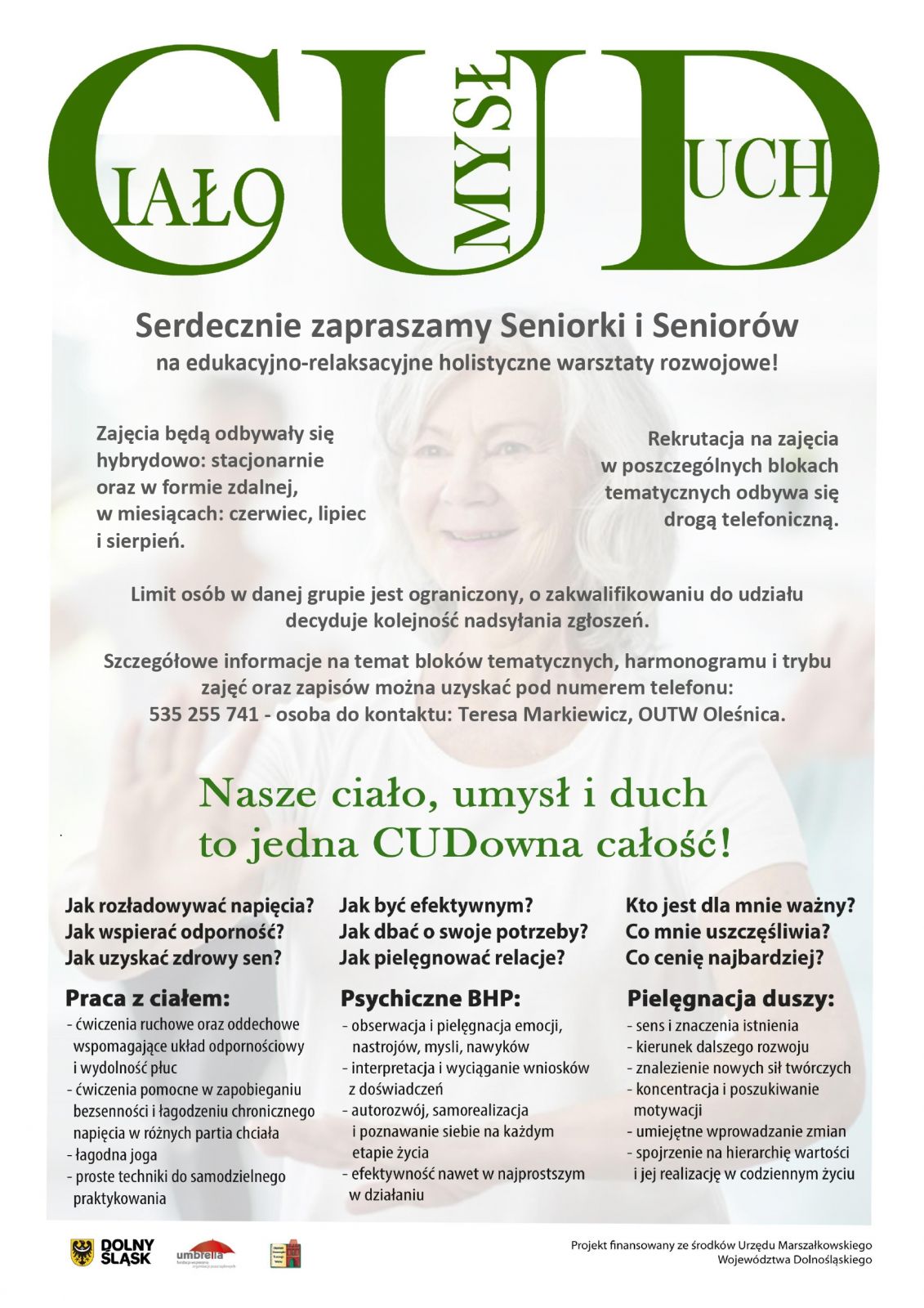reklama warsztatów dla seniorów